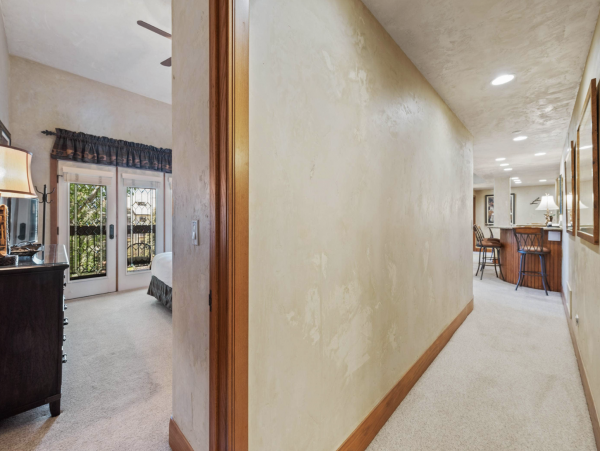 Ski out and on Shuttle across from Village